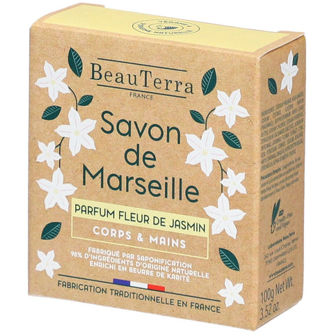 Beauterra Solid Marseille Soap Jasmine Flower 100g
