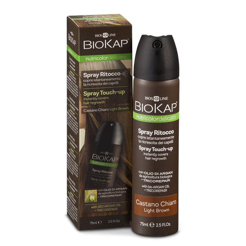 BioKap Nutricolor Delicato Spray Retouche Coloration Châtain Clair (75 ml)