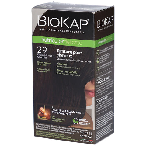 Biokap Nutricolordelicato teinture pour cheveux 2.9 châtain foncé chocolat (140 ml)