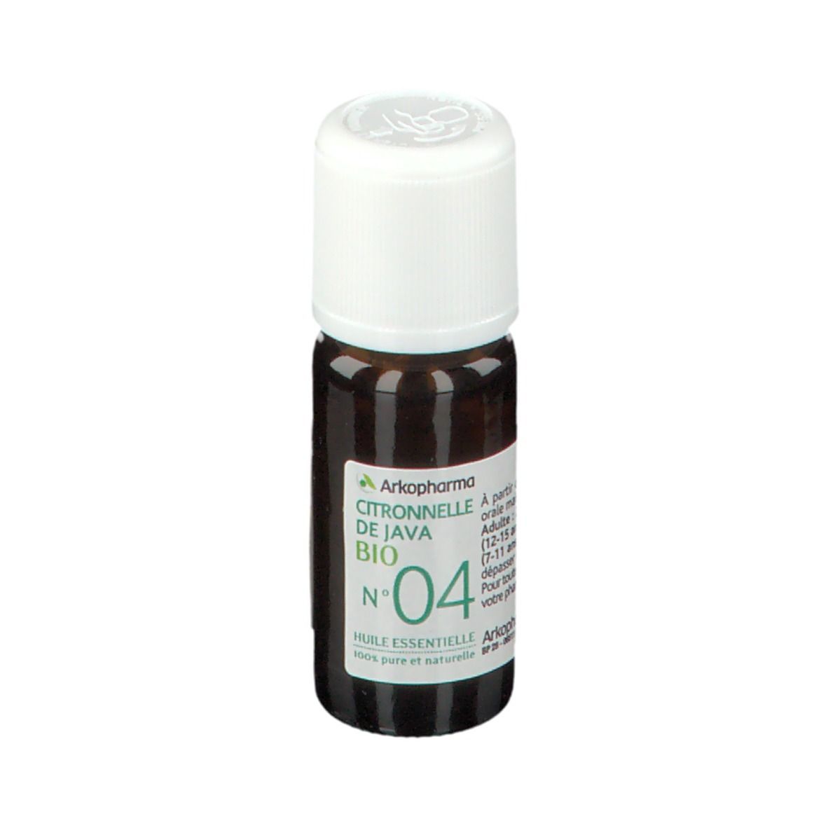 ARKOPHARMA N°04 Huile Essentielle de Citronnelle de Java Bio — 10 ml