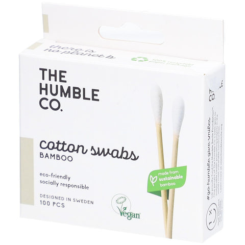 The Humble Co. Cotons-tiges Bambou Blanc (100 pièces)