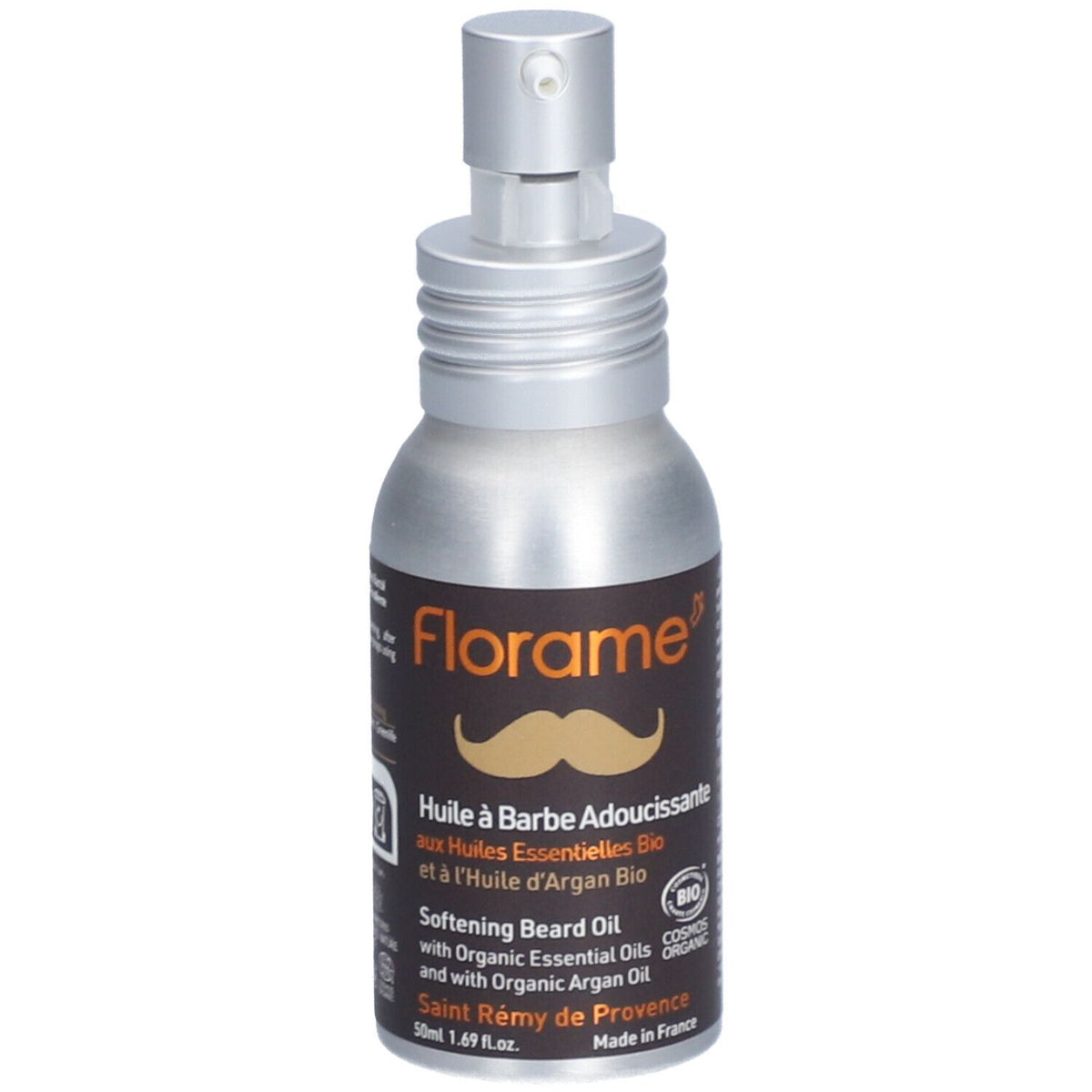 Florame Huile à barbe adoucissante homme BIO cèdre & argan — 50 ml