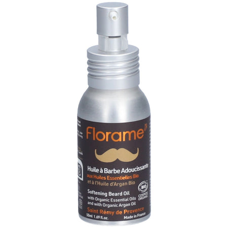 Florame Huile à barbe adoucissante homme BIO cèdre & argan — 50 ml