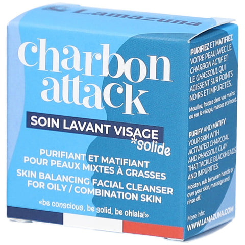 LAMAZUNA Charbon Attack Soin Lavant Visage (25 g)