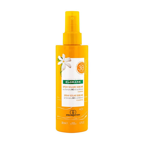 Klorane Spray Solaire Sublime au Monoï et Tamanu BIO SPF30 Corps (200 ml)