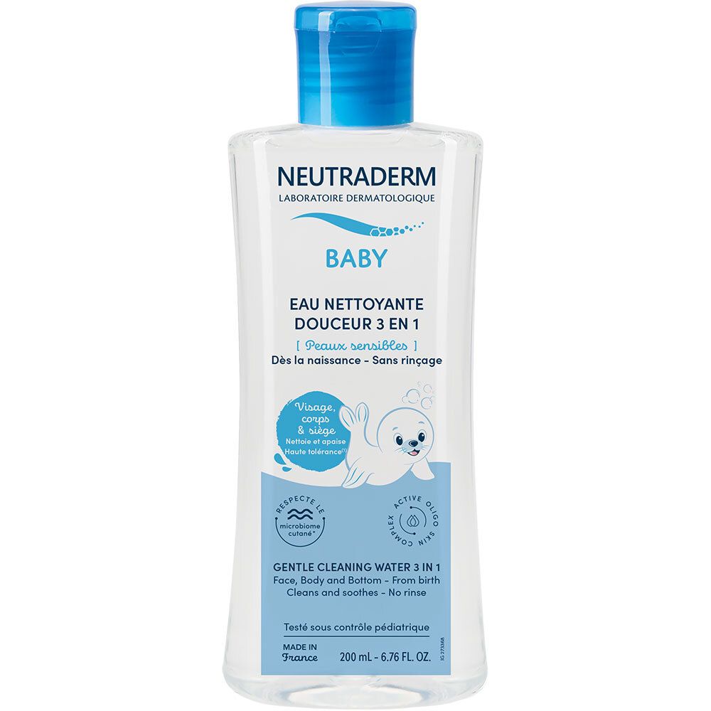 NEUTRADERM Baby Eau nettoyante douceur 3 en 1 (200 ml)