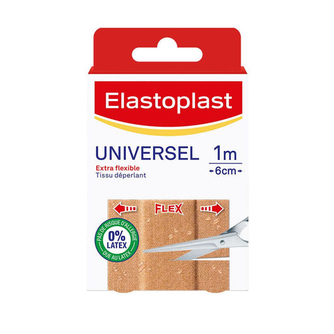 Elastoplast Pansement Universel Extra Flexible 1 m x 6 cm — 10 pièces