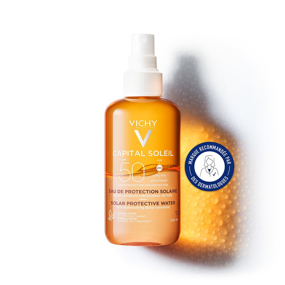 Vichy Capital Soleil Eau de protection solaire hâle sublimé SPF50 (200 ml)