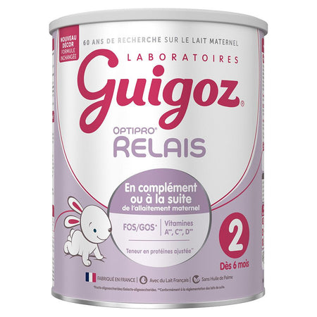 Guigoz Optipro Relais 2 - Lait de suite dès 6 mois (800 g)