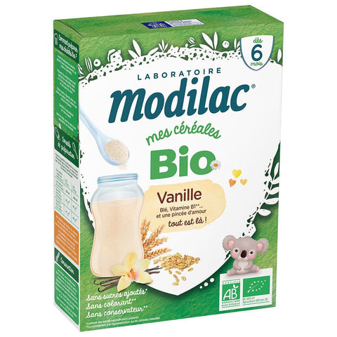 Modilac Céréales Vanille bio (250 g)