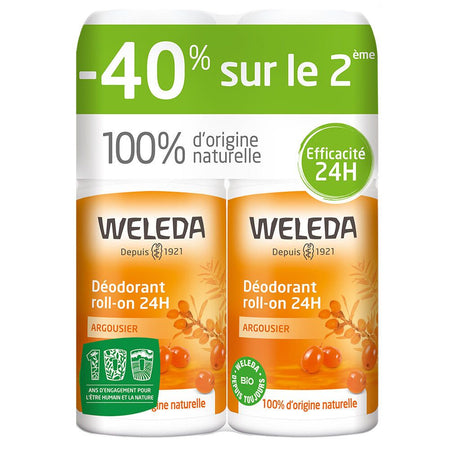 Weleda Argousier déodorant roll-on 24h (100 ml)