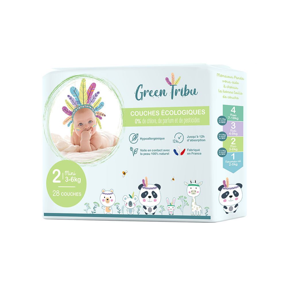 Green Tribu Couches écologiques 2 mini 3-6 kg