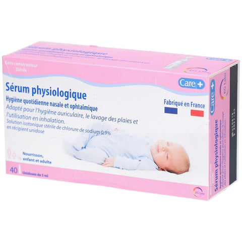 Care + sérum physiologique stérile (40 unidoses de 5 ml)