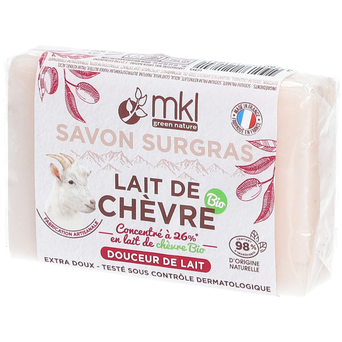 mkl Savon lait de chèvre - Douceur de lait (100 g)