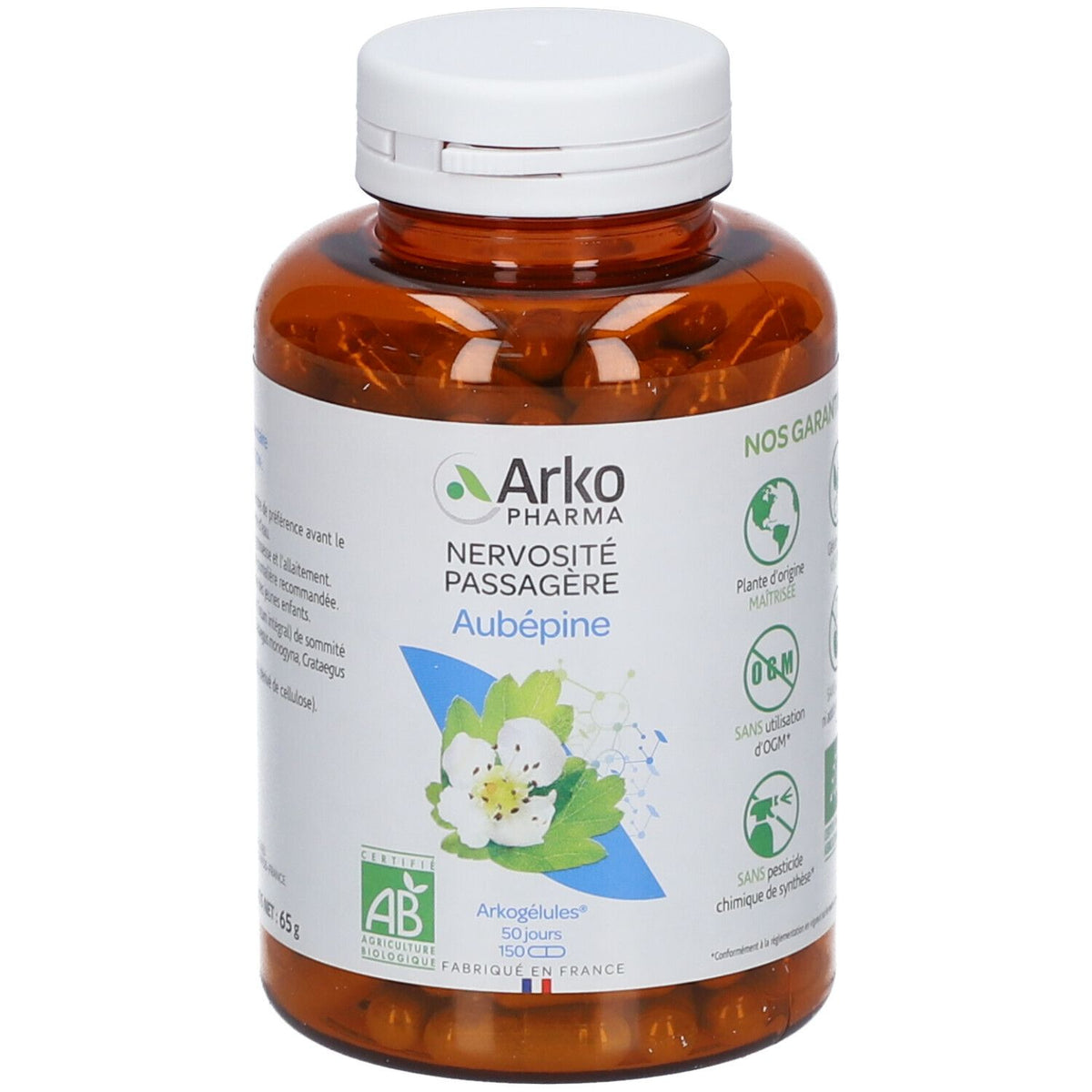 ARKOPHARMA Arkogélules Aubépine bio (150 gélules)