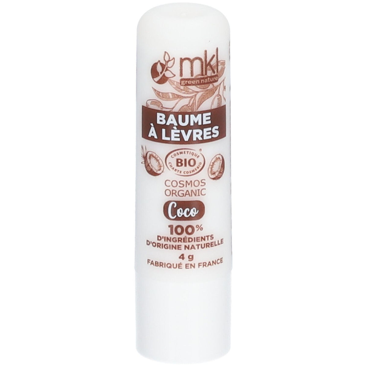 mkl Baume lèvres certifié bio - coco (4 g)
