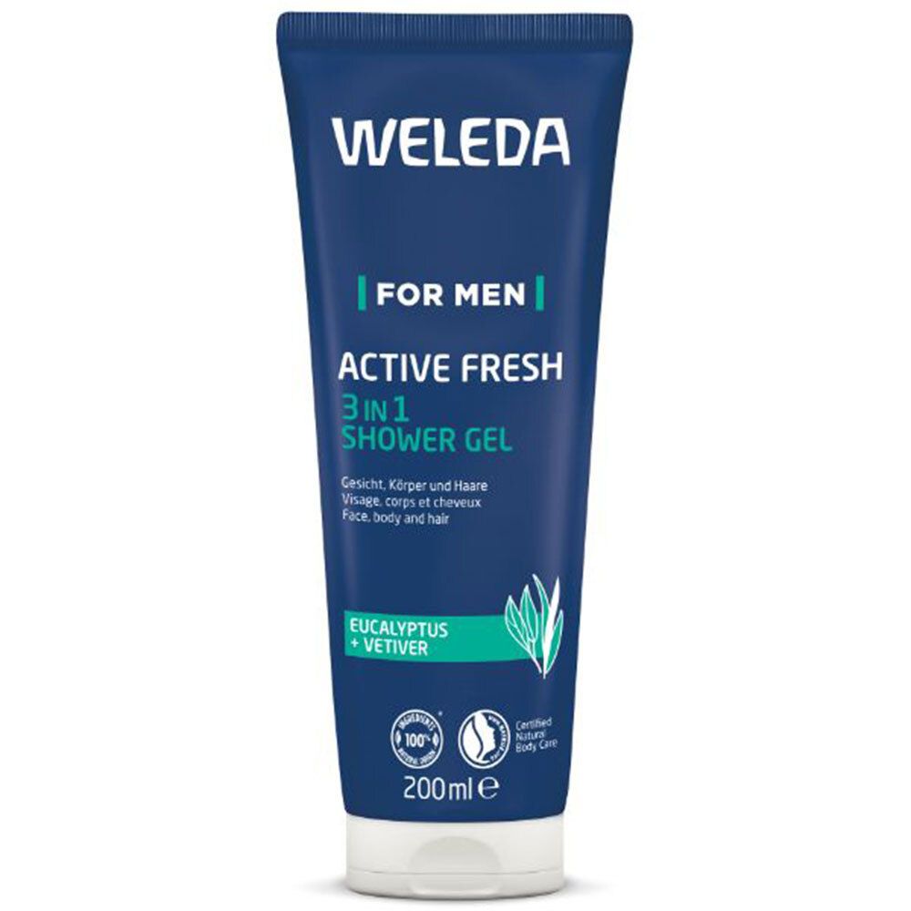 Weleda For Men Active Fresh Gel Douche Energisant Bio (200 ml)