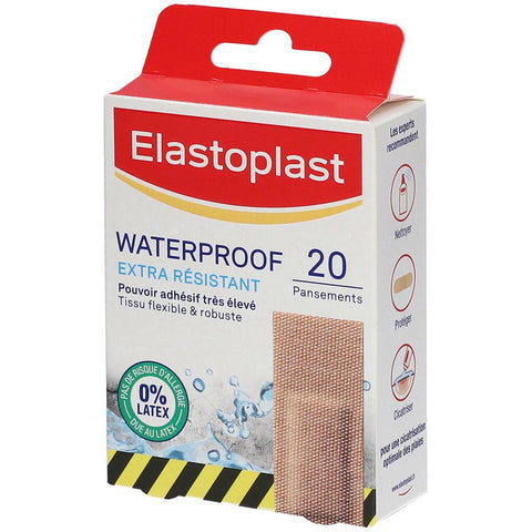 Elastoplast Pansements Waterproof Extra Résistant 26 x 76 mm — 20 pièces