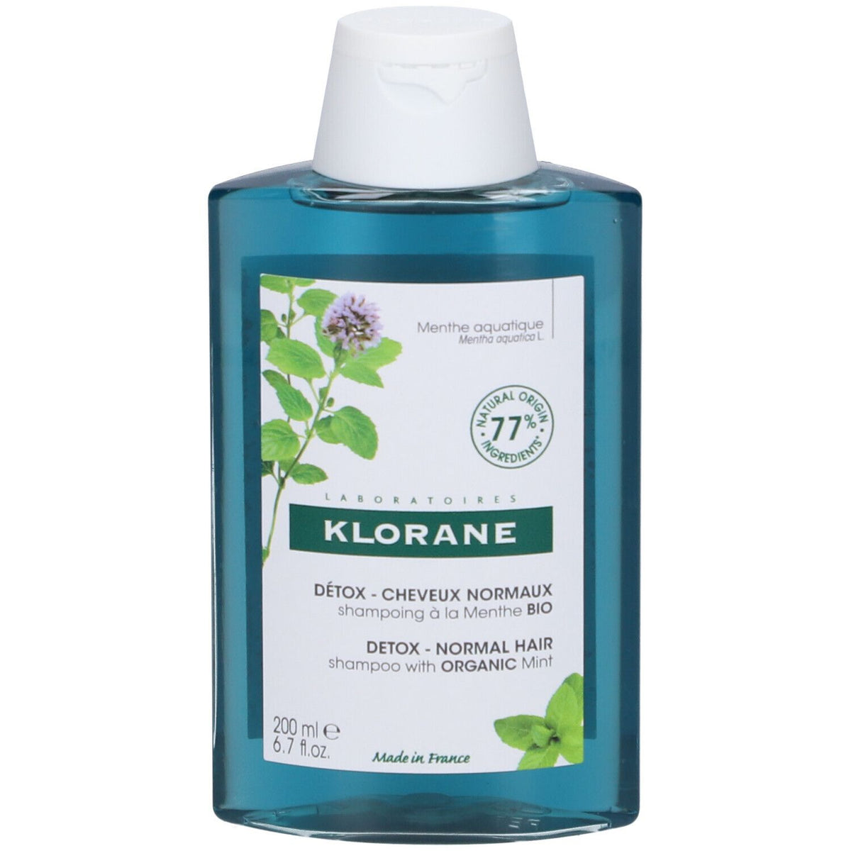 Klorane Shampoing à la Menthe aquatique BIO (200 ml)