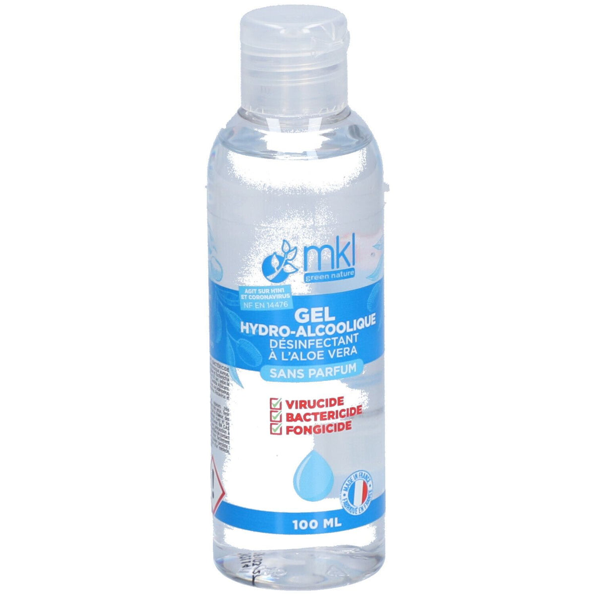 MKL GREEN NATURE Gel Hydro-Alcoolique Neutre — 100 ml