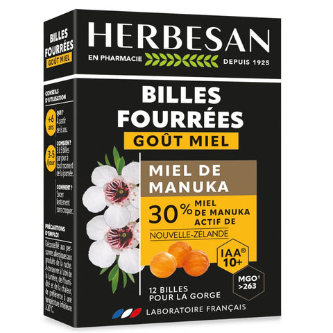 Herbesan Miel de Manuka IAA 10+ (12 pièces)