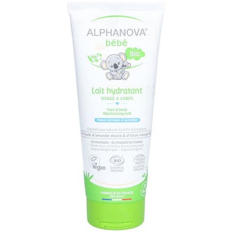 Alphanova Bébé Lait Hydratant Visage & Corps (200 ml)