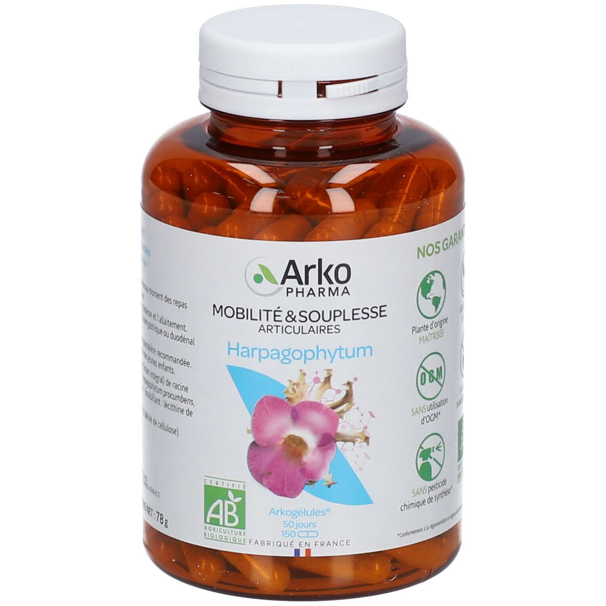 ARKOPHARMA Arkogélules Harpagophytum bio (150 gélules)