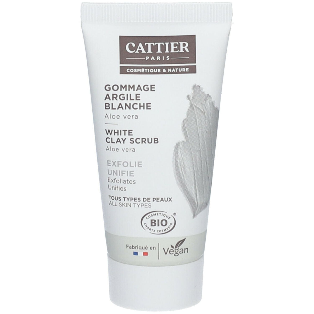 CATTIER Mini gommage argile blanche (30 ml)