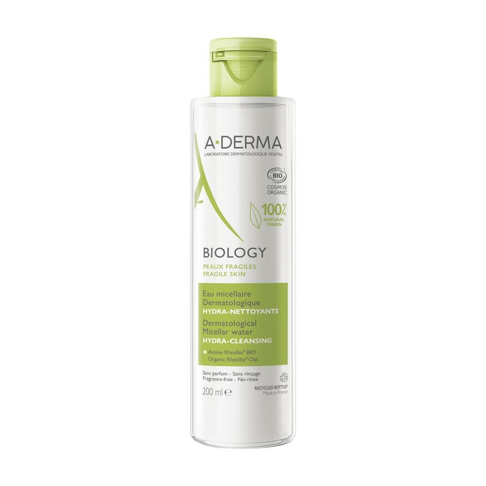 A-DERMA BIOLOGY Eau micellaire dermatologique hydra-nettoyante (200 ml)