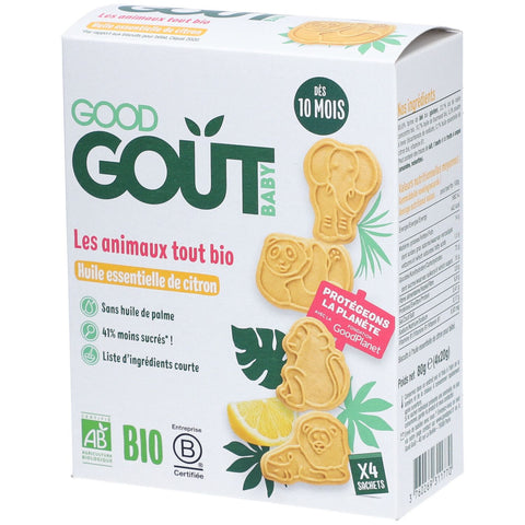 Good Gout Animal Biscuits Lemon (80 g)