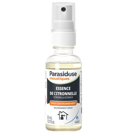 Parasidose Moustiques Spray Environnement Essence de citronnelle (30 ml)