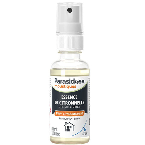 Parasidose Moustiques Spray Environnement Essence de citronnelle (30 ml)