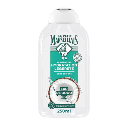 Le Petit Marseillais Shampooing Hydratation Légèreté - Eau de Coco Bio (250 ml)
