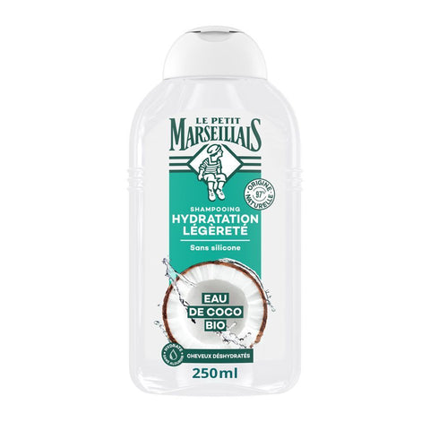 Le Petit Marseillais Shampooing Hydratation Légèreté - Eau de Coco Bio (250 ml)