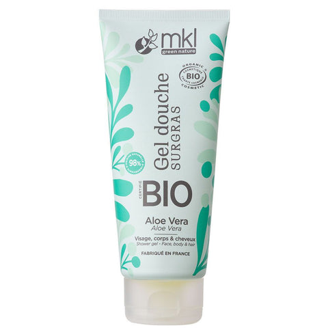 MKL Organic Aloe Vera Shower Gel, Hair, Face and Body 200ml
