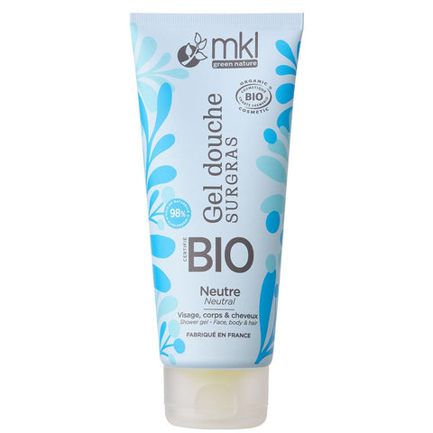 MKL Fragrance-Free Organic Shower Gel, hair, face, and body 200ml