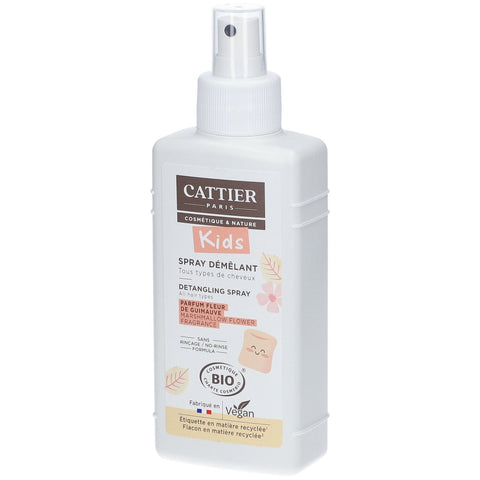 Cattier Kids Spray démêlant parfum fleur de guimauve bio (200 ml)