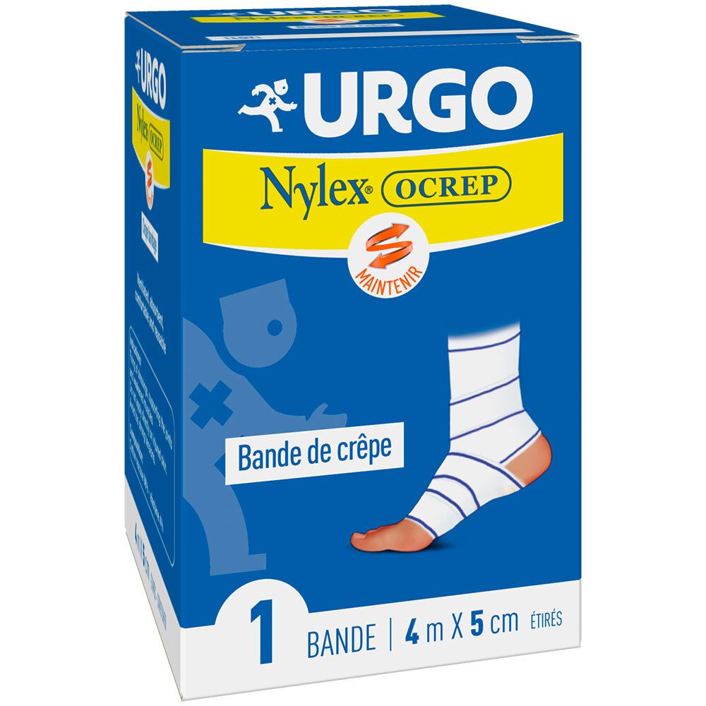 URGO Nylexocrep bande crêpe (4 m x 5 cm, 1 pièce)