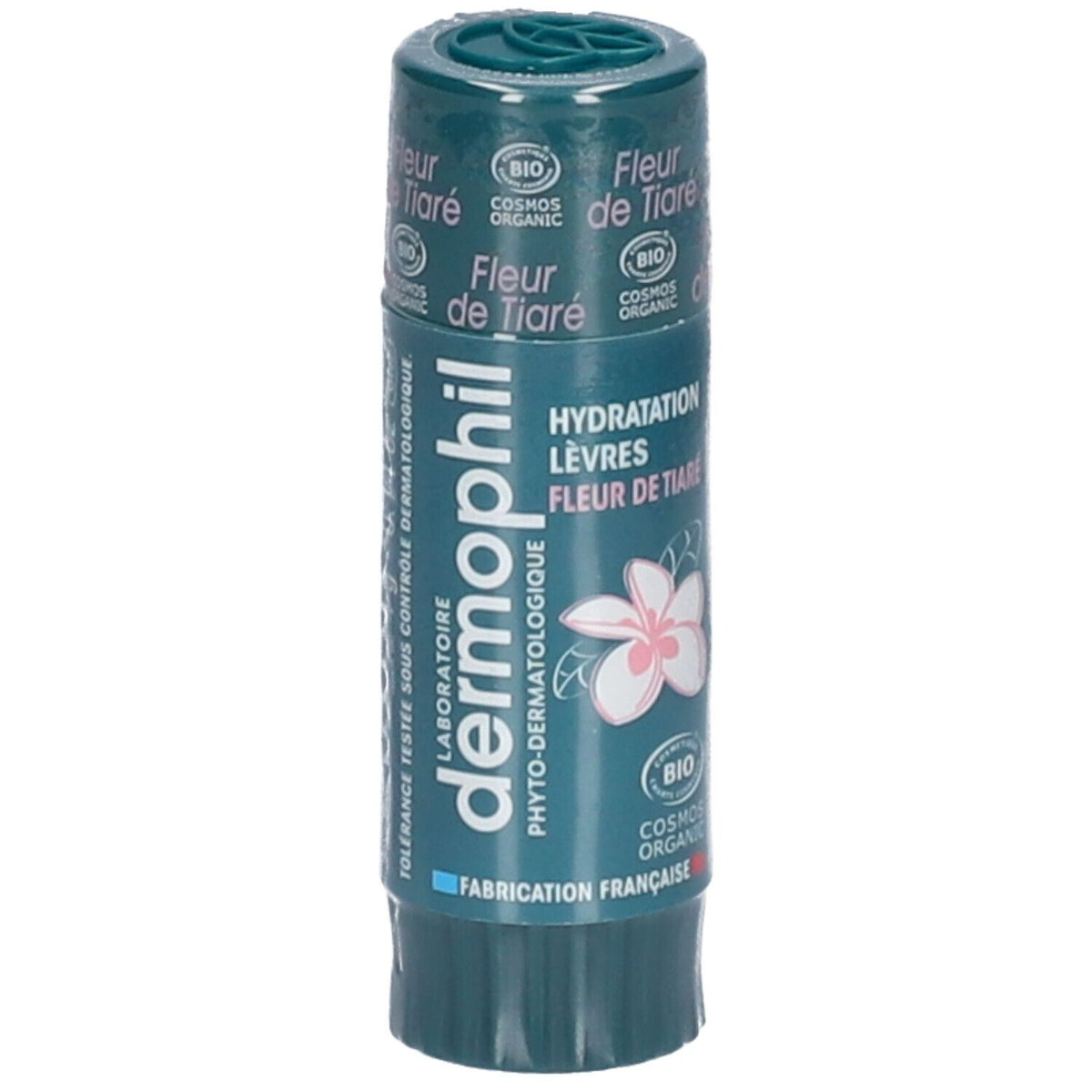 DERMOPHIL Stick lèvres bio protection goût fleur de tiaré (4 g)
