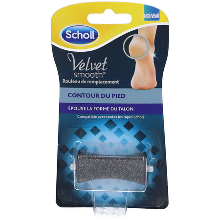 Scholl Velvet Smooth Rouleau de Remplacement Contour du Pied (1 pièce)