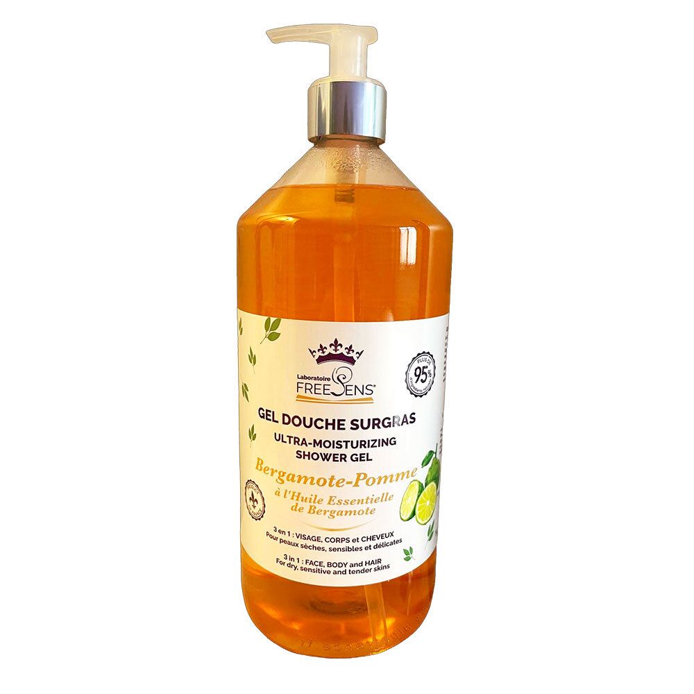 Freesens Gel Douche Surgras Bergamote-Pomme (1000 ml)