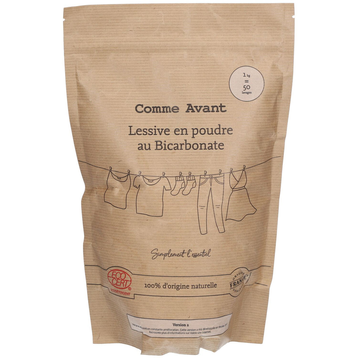Comme Avant Lessive en poudre au bicarbonate (1000 g)
