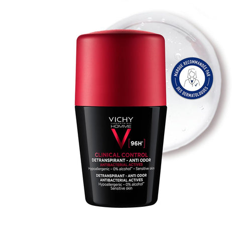 Vichy Homme Détranspirant anti-odeur 96h - Roll-on (50 ml)
