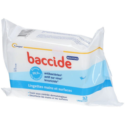 Baccide Hand and Surface Wipes 32 wipes