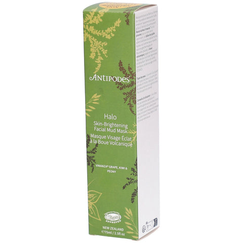 Antipodes Halo masque visage éclat à la boue volcanique (75 ml)