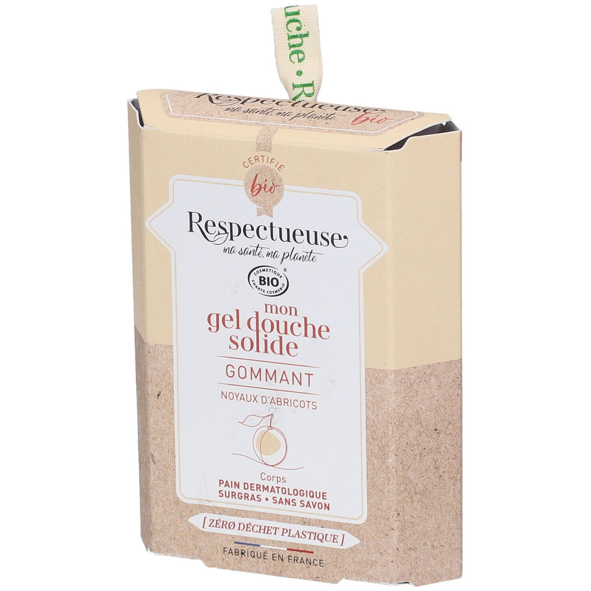 Respectueuse Mon gel douche solide gommant bio (75 g)