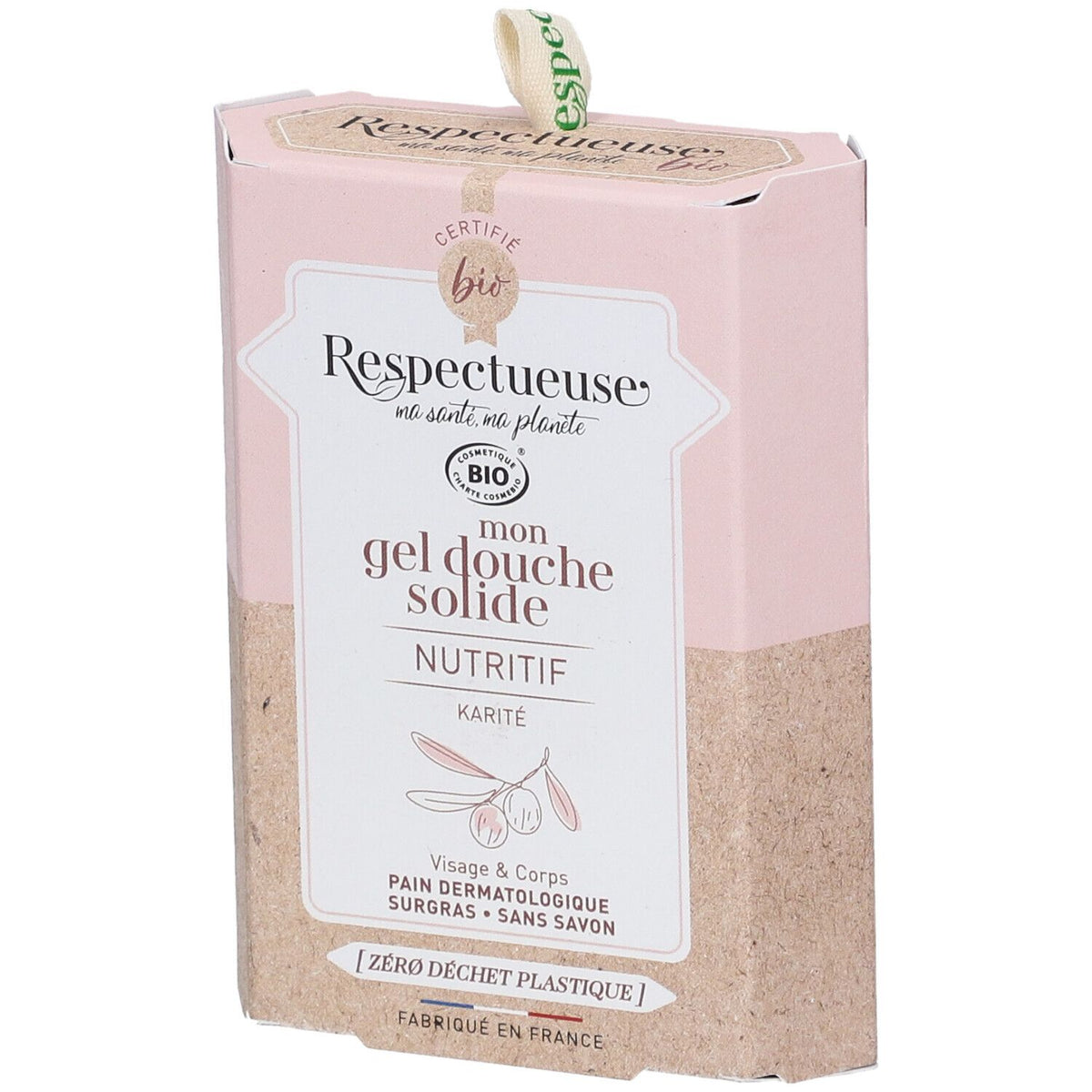 Respectueuse Mon Gel douche Solide Nutritif Bio (75 g)