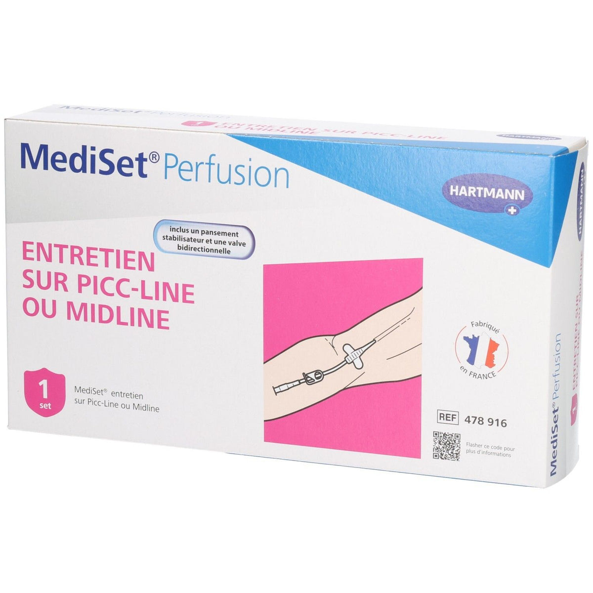 MEDISET Perfusion d'entretien sur PICC line ou midline - Set d'entretien de perfusion à domicile (1 pièce)