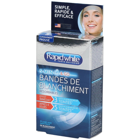 Rapid White Express 5 Minute Whitening Strips (8 sachets)