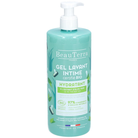 BeauTerra Gel Lavant Intime Certifié Bio - Hydratant — 500 ml